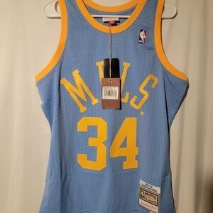 Shaquille O'Neal Lakers Blue MPLS 2001-02 Mitchell & Ness Jersey Medium